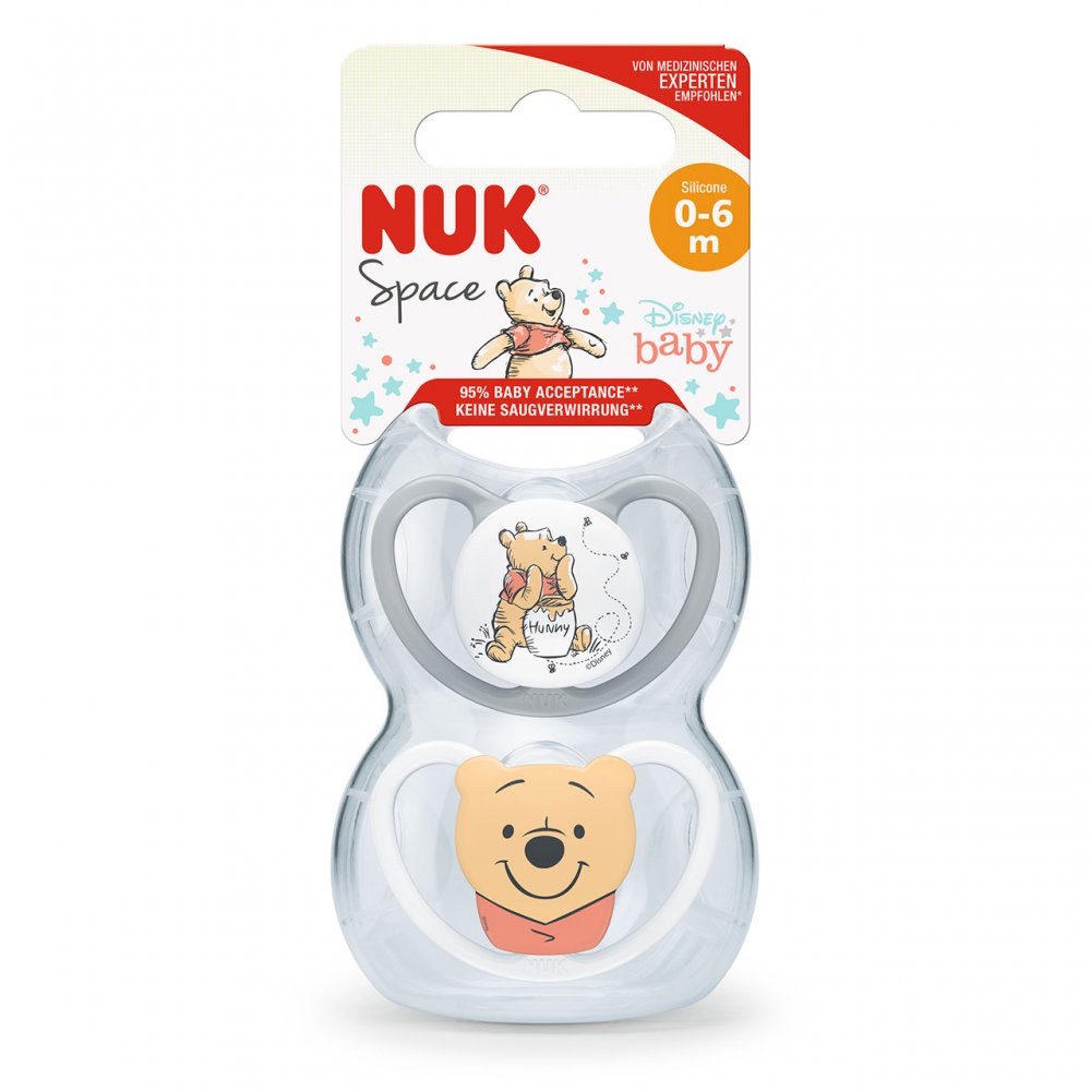 Soother Space Disney Winnie the Pooh 0-6 m (2Pk) - NUK