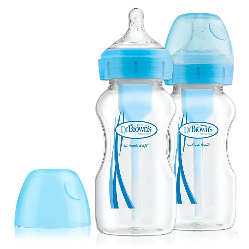 Baby Feeding Bottle Dr.&acirc;&macr;Brown&rsquo;s Options+ Blue 270ml for 0m+ 2Pk
