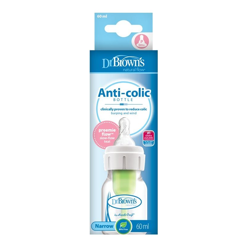 Baby Feeding Bottle Dr.&acirc;&macr;Brown&rsquo;s Options+ Narrow 60ml for Preemie 1Pk