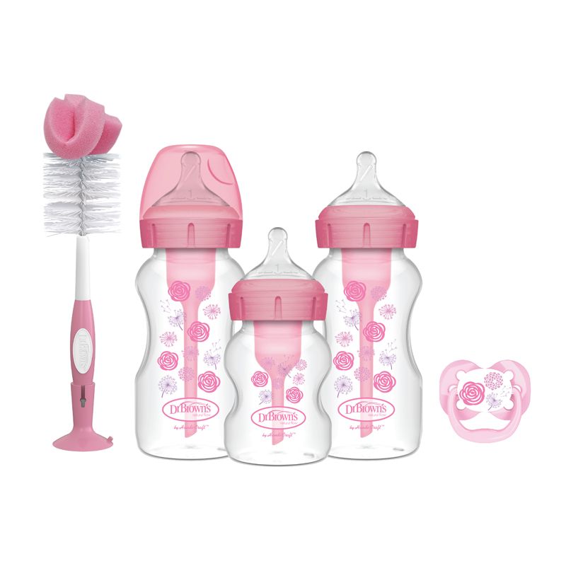 Baby Feeding Bottle Dr. Brown&rsquo;s Options+ Gift Set Pink