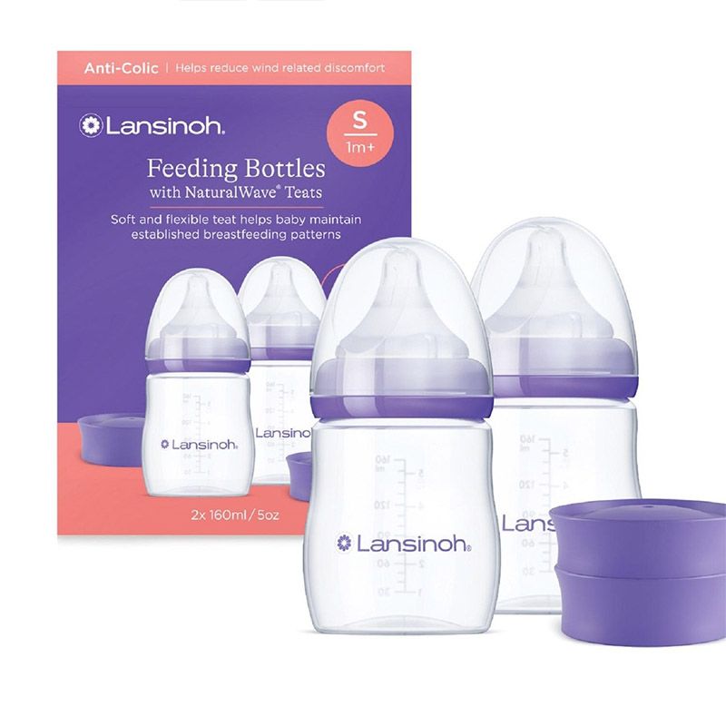 Baby Feeding Bottle Lansinoh 160ml for 1m+ 2Pk