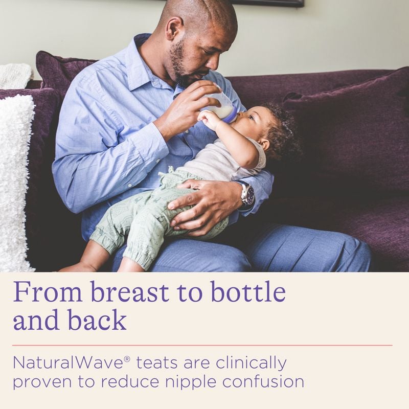 Baby Glass Feeding Bottle Lansinoh 240ml for 3m+ 1Pk