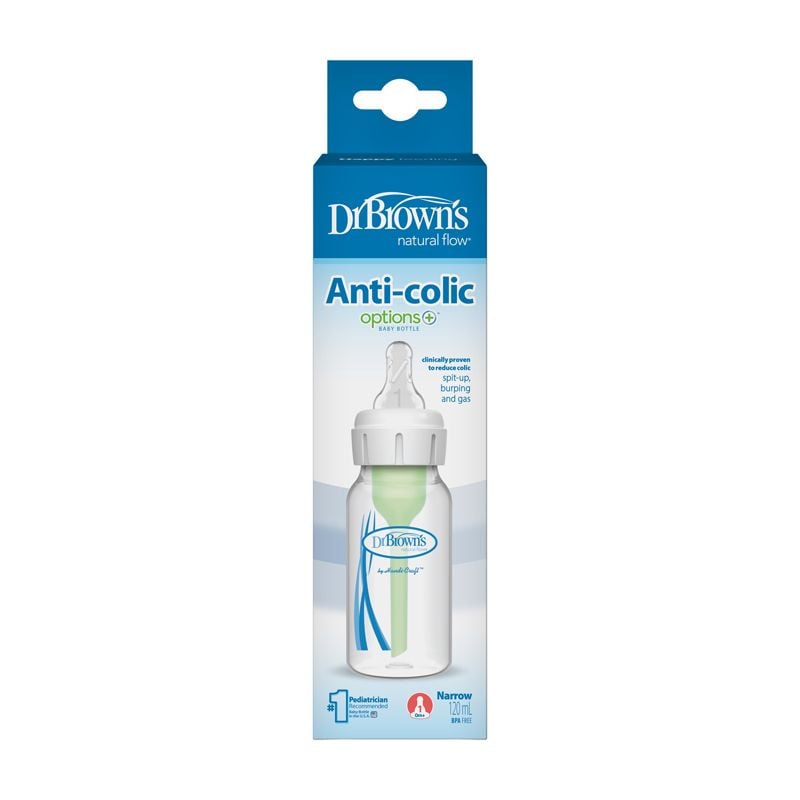 Baby Feeding Bottle Dr.&acirc;&macr;Brown&rsquo;s Options+ Narrow 120ml for 0m+ 1Pk