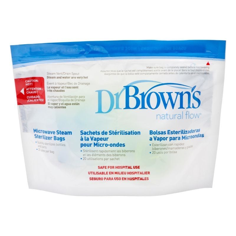 Microwave Steriliser Bags 5Pk - Dr Brown's
