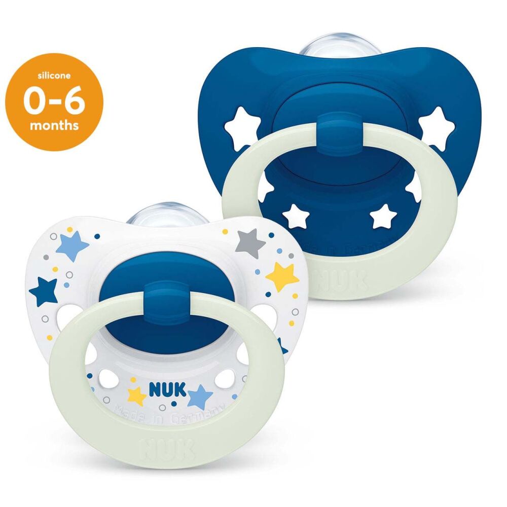Soother Signature Night Blue 0-6 m (2Pk) - NUK