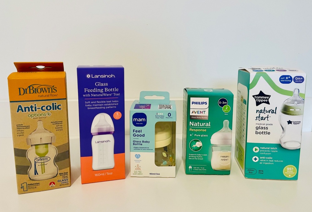 TryMe Box Glass Premium (5) &ndash; Luxury Glass Baby Bottle Collection