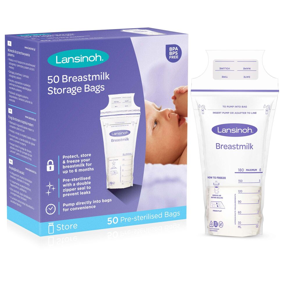 Milk Storage Bags 50Pk - Lansinoh