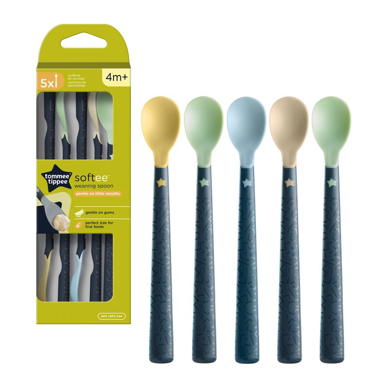 Weaning Spoons Softee  4m+ 5Pk - Tommee Tippee