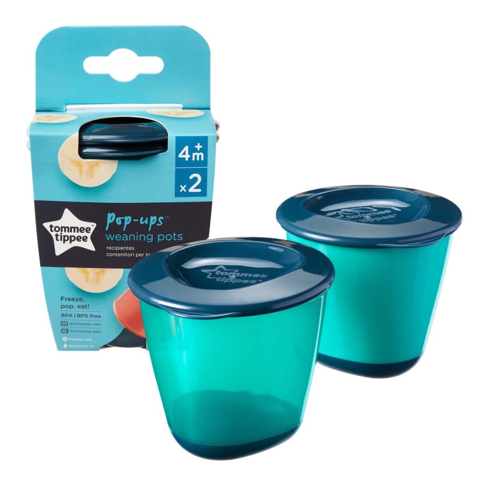 Weaning Pots Explora Pop Up Green- Tommee Tippee