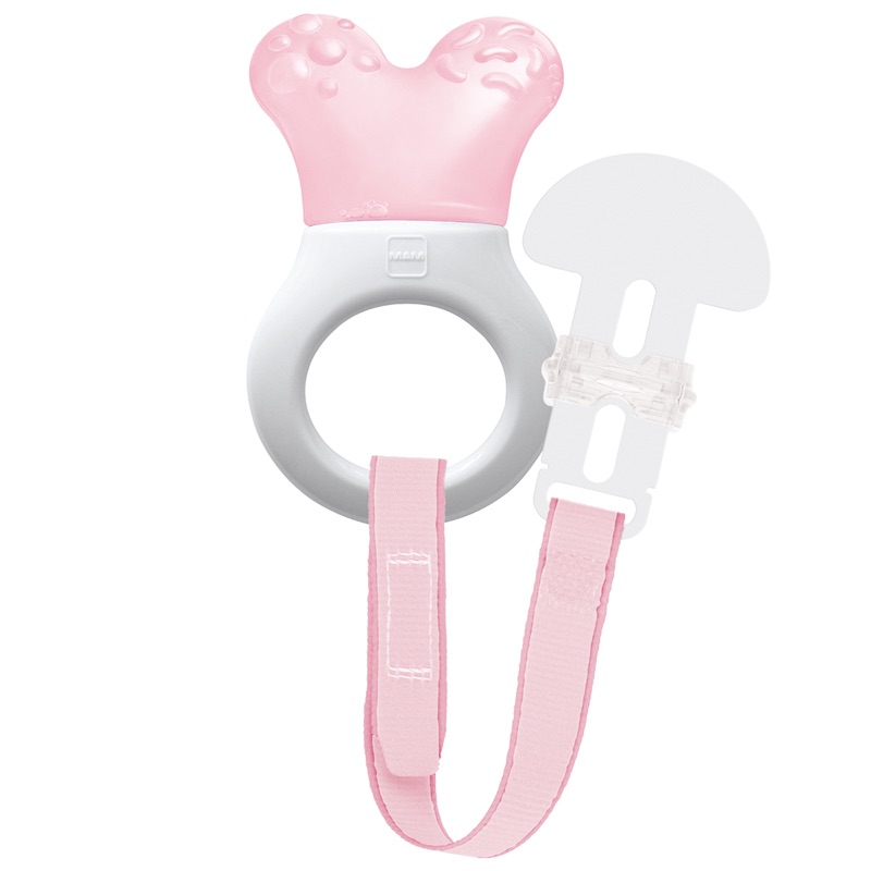 Teether Mini Cooler & Clip 2m+ Pink - MAM
