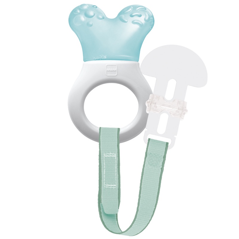 Teether Mini Cooler & Clip 2m+ Blue - MAM