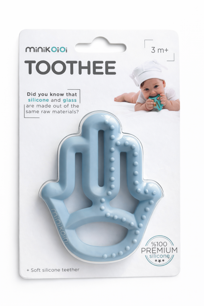 Teether Toothee 3m+ Blue - MiniKOiOi