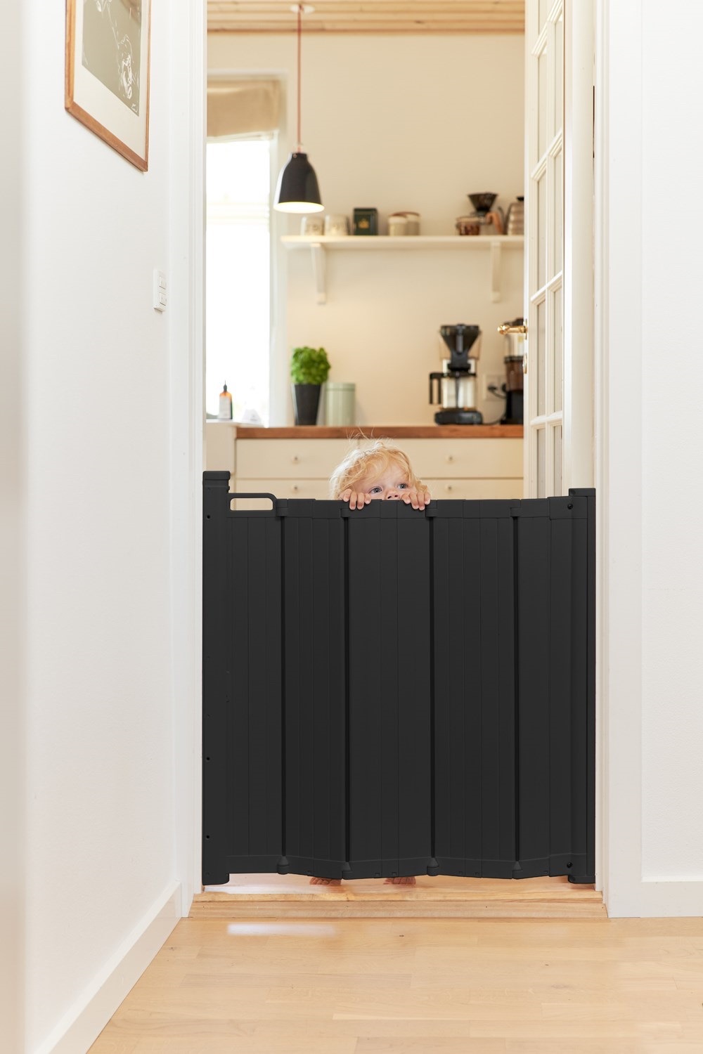 Safety Gate Auto Foldable Alma in Black - Baby Dan