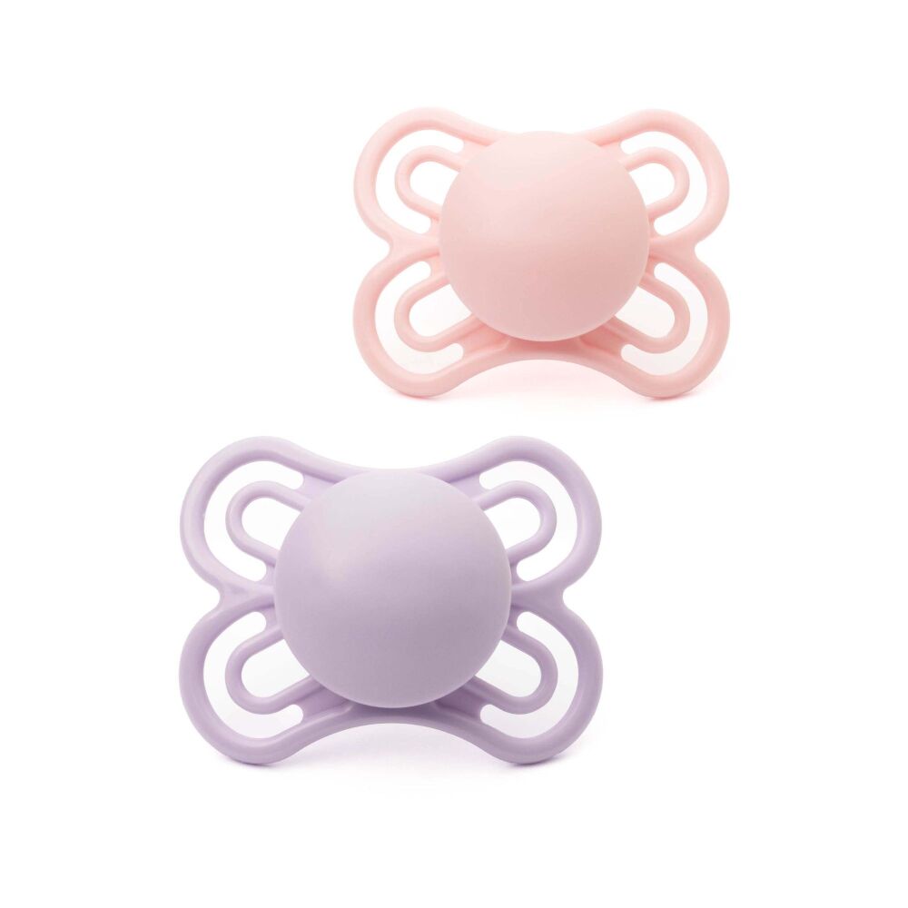 Soother Perfect (0-6m 2Pk) Pink/Lilac - MAM