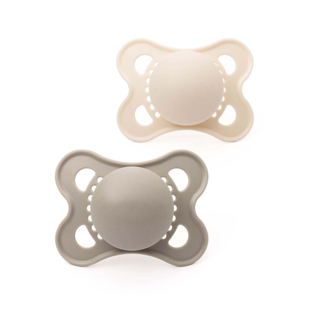 Soother Original (0-6m 2Pk) Grey/Cream - MAM