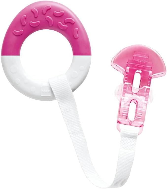 Teether Starter & Clip 1m+ Pink - MAM