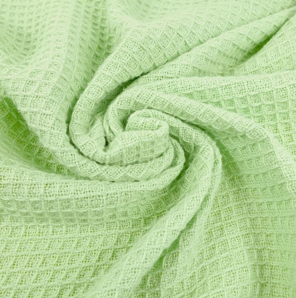 Baby Cotton Waffle Cellular Blanket Sage