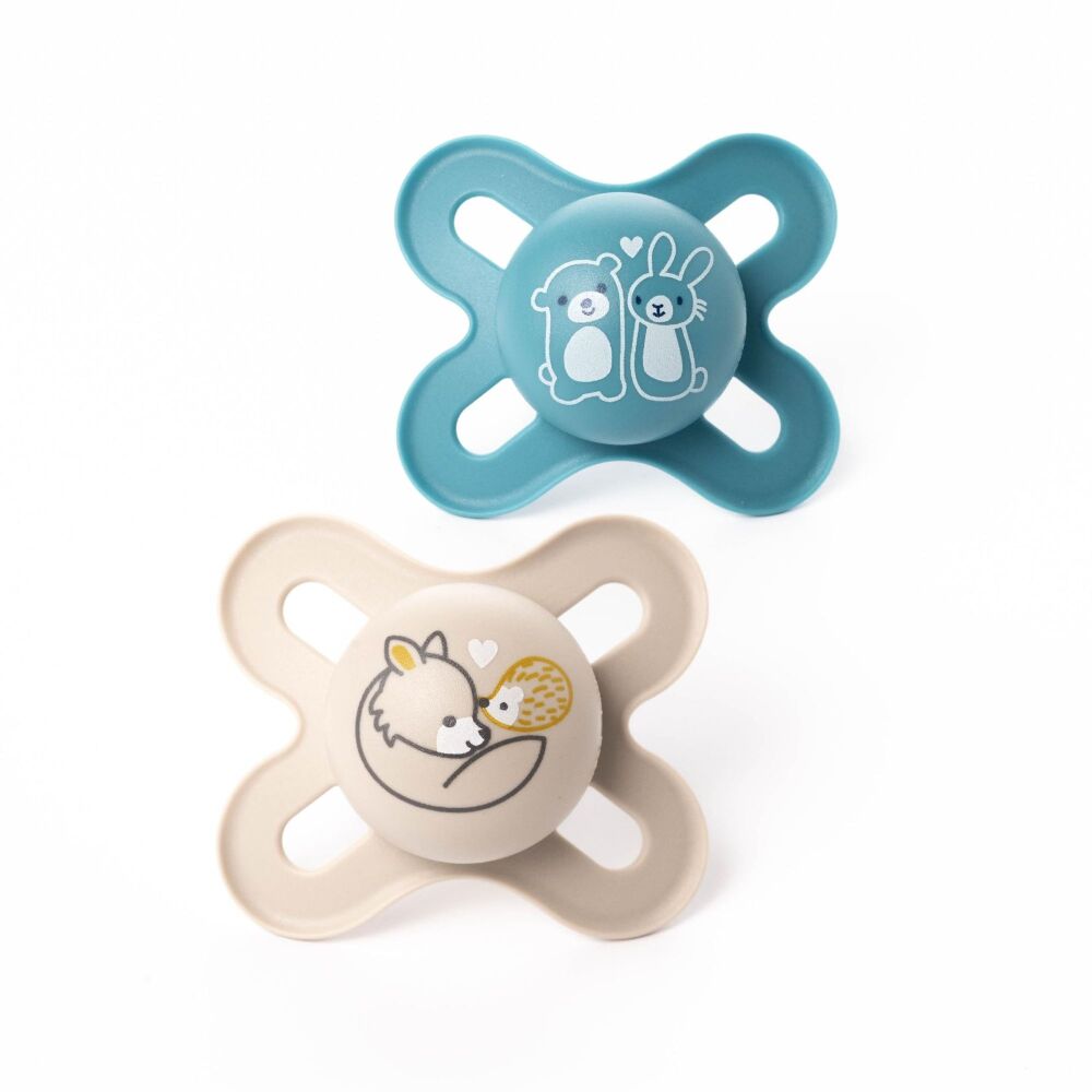 Soother Original Start (0-2m 2Pk) Blue Bear&Bunny/Grey Fox - MAM
