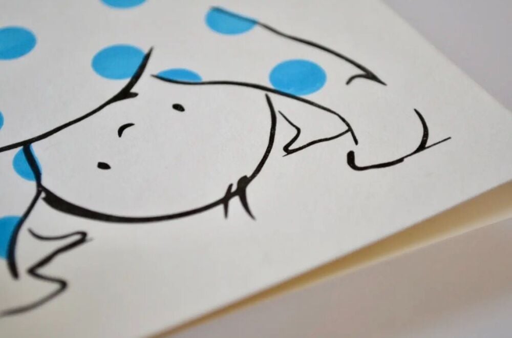 Baby Boy Handcrafted Greeting Card &ndash; Alex & Olive