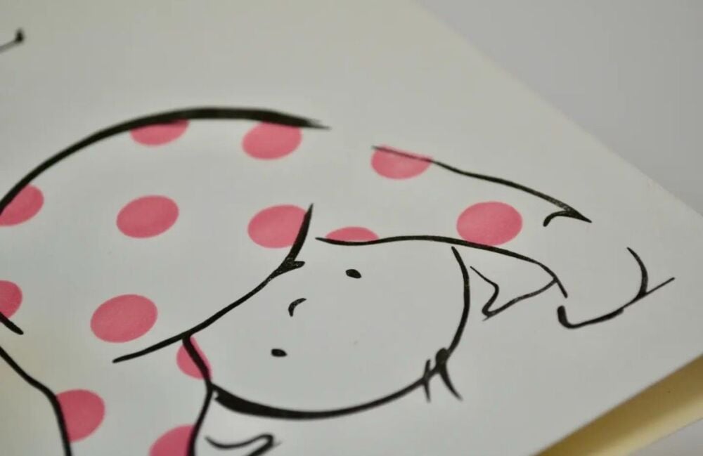 Baby Girl Handcrafted Greeting Card &ndash; Alex & Olive