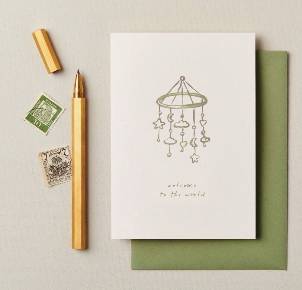 Welcome To The World Greeting Card - Ink & Bloom