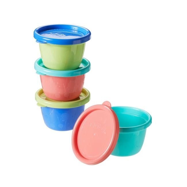 Wash N Toss Food Pots 4m+ 4pcs - Nuby