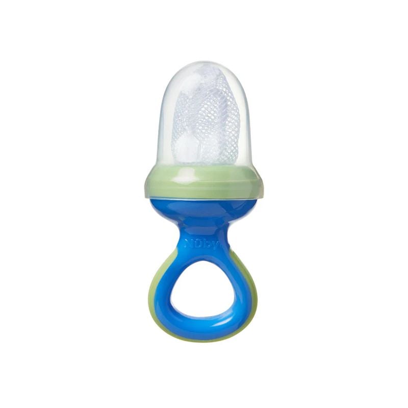 Nibbler with Hygienic Cover 6m+ Blue/Green - Nuby