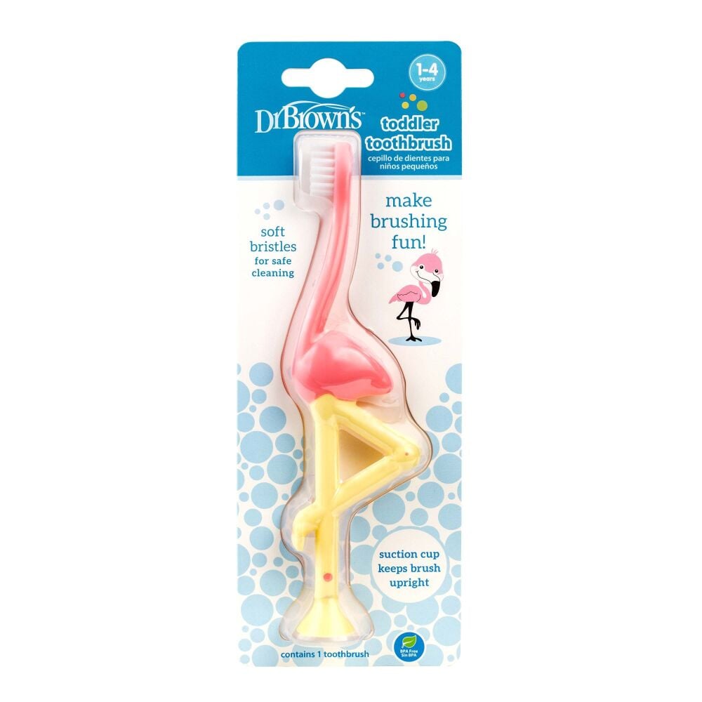 Flamingo Toothbrush Toddler (1-4 Years) &ndash;  Dr. Brown&rsquo;s