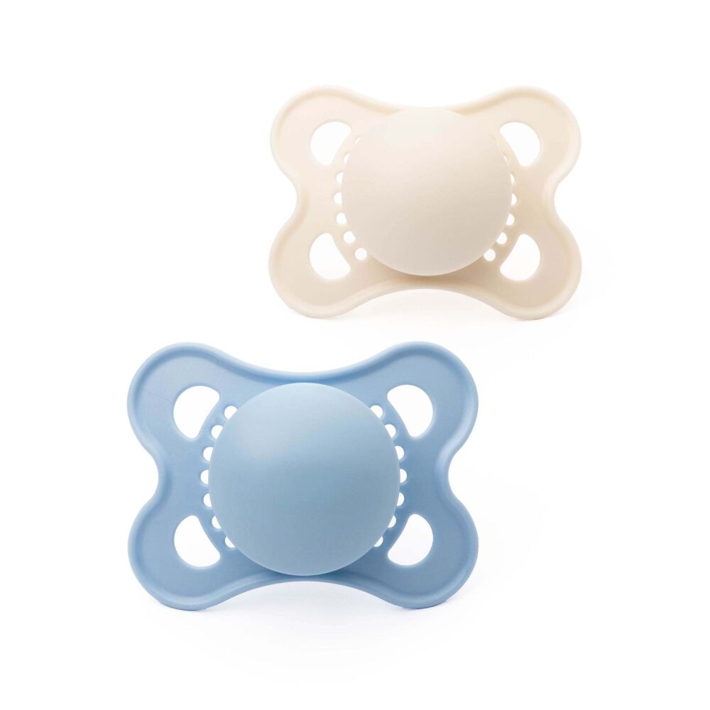 Soother Original (0-6m 2Pk) Blue/Cream - MAM