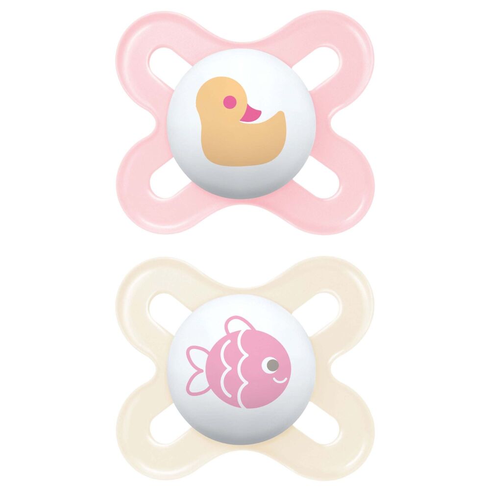 Soother Original Start (0-2m 2Pk) Pink Duck&Fish - MAM