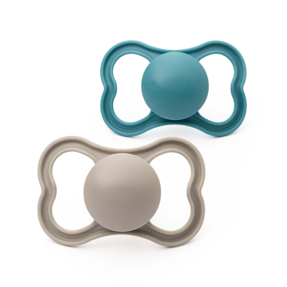 Soother Air (6-18 m 2Pk) Grey/Blue - MAM