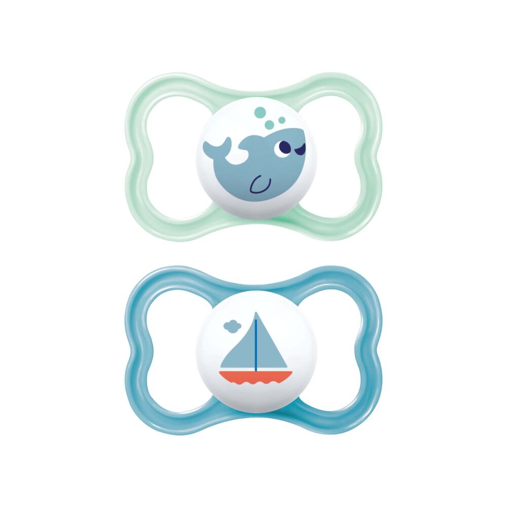 Soother Air (18-36 m 2Pk) Blue Whale/Boat - MAM