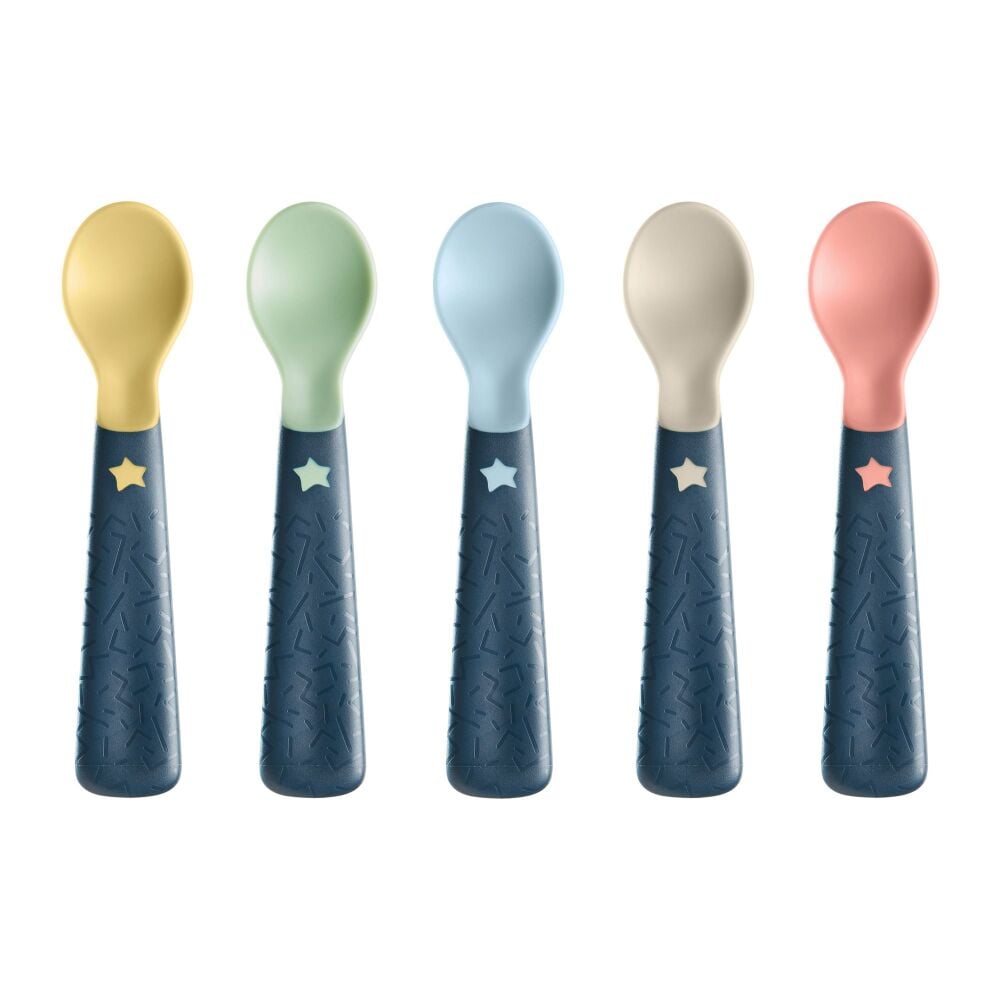 EasiGrip Self Feeding Spoons 6m+ (5Pk) -Tommee Tippee