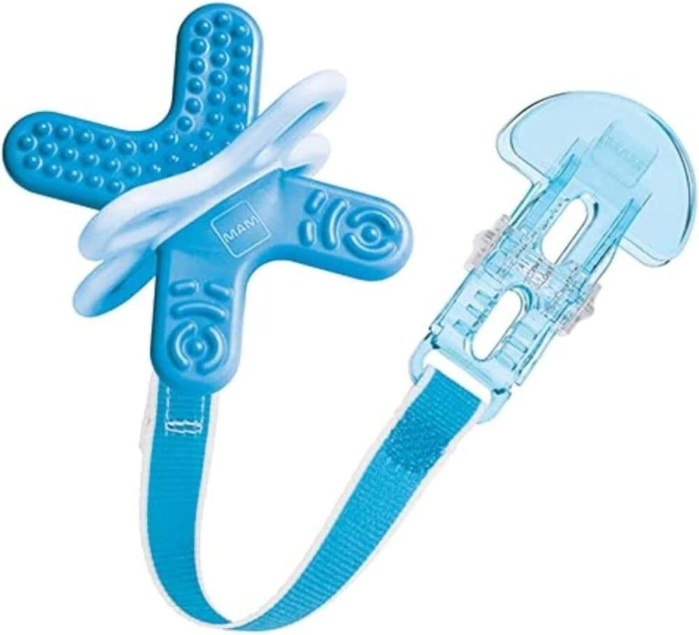 Teether Bite & Relax Phase 2 with Clip 4m+ Blue - MAM