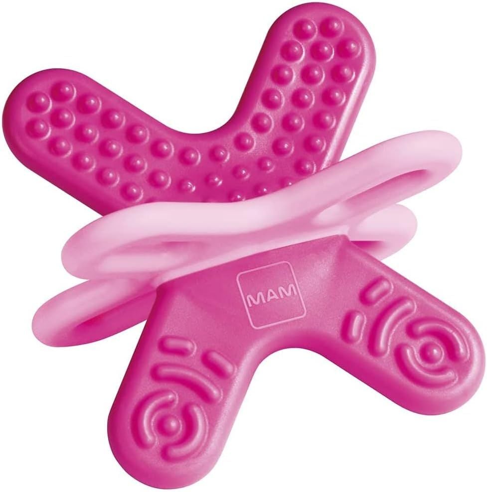 Teether Bite & Relax Phase 2 with Clip 4m+ Pink - MAM