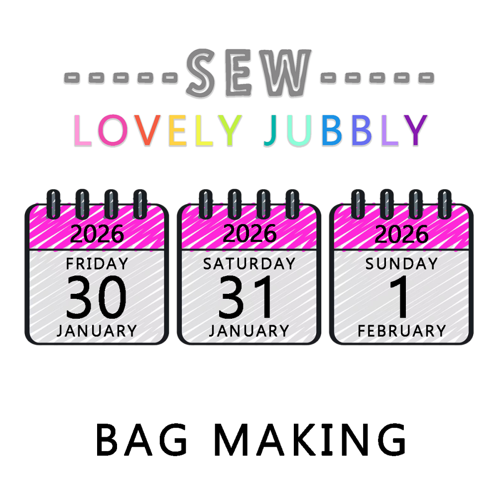 Sew Lovely Jubbly Sewists Retreat 002 - Bag Making - Friday 30th January to Sunday 1st February 2026 - NON-RESIDENTIAL