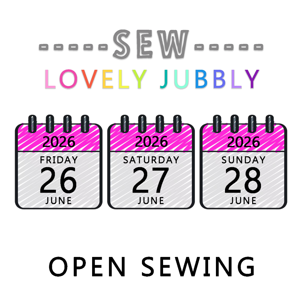 Sew Lovely Jubbly Sewists Retreat 007 - Open Sewing - Friday 26th to Sunday 28th June 2026 - NON-RESIDENTIAL