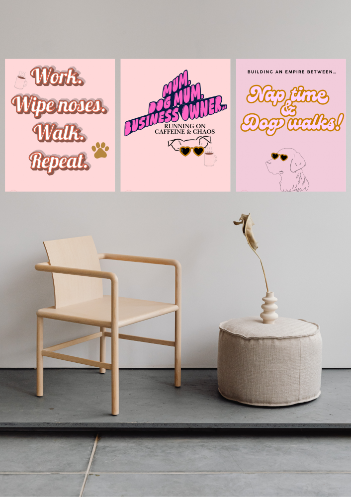 The full Mumpreneur collection- Pack of 3 A3