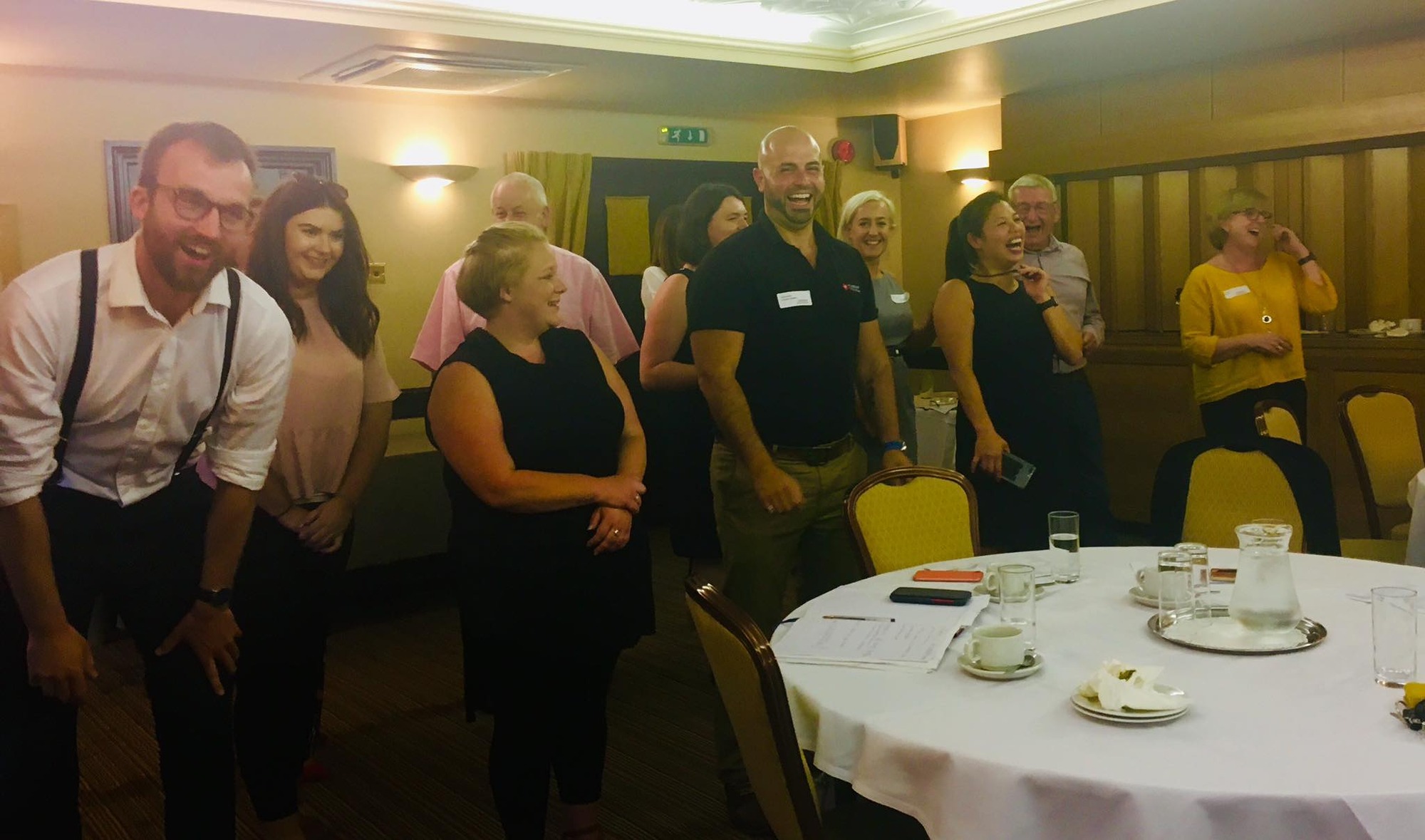 Laughter group session