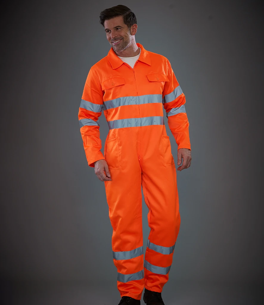 Hi Vis polycotton coverall