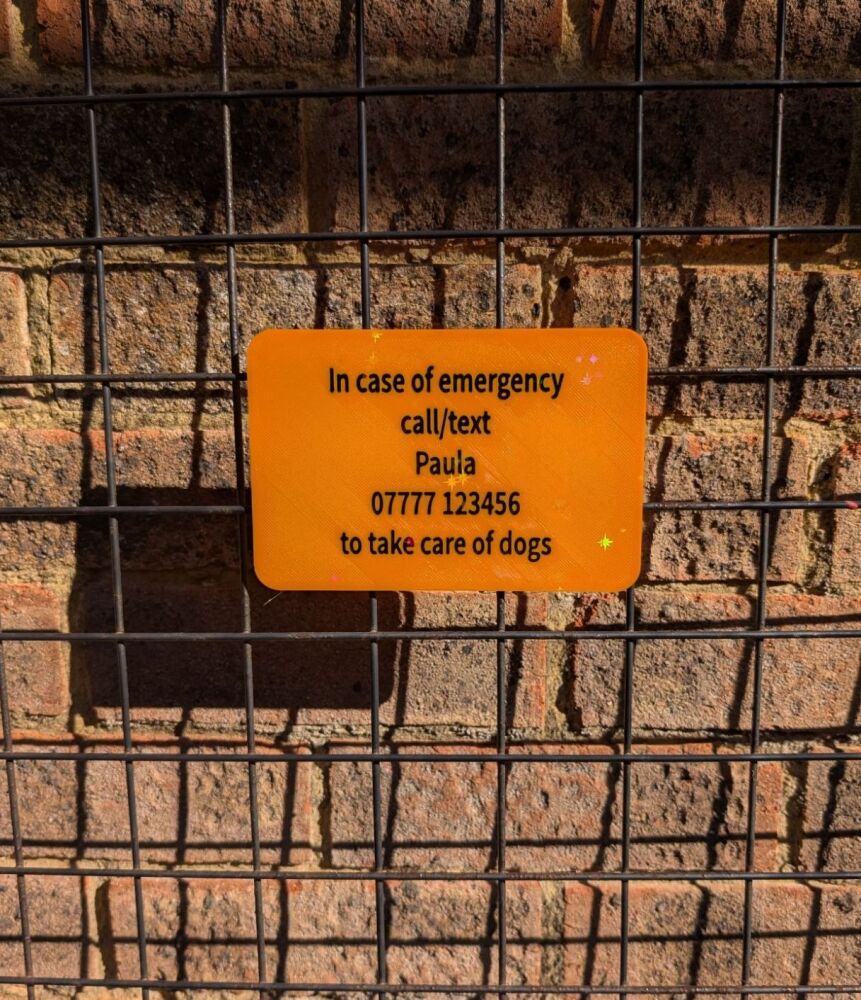 ICE Crate Sign 15cm x 10cm