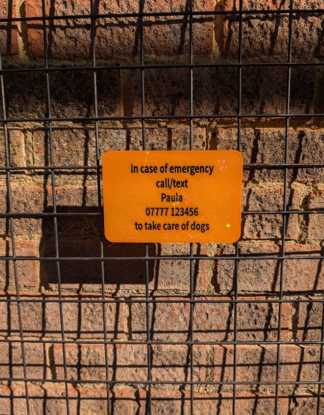 In Case of Emergency - Crate signs and keyrings