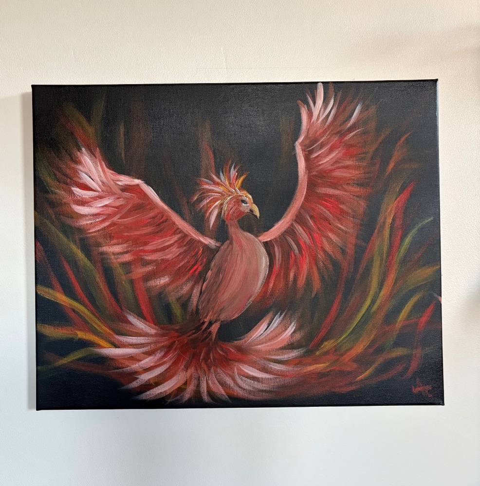 The Phoenix 16 x 20 inch canvas
