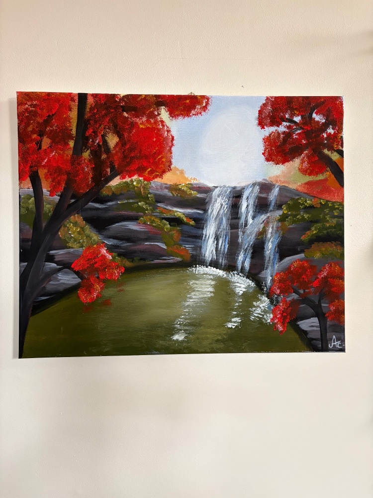 Autumn lagoon 16 x 20 inch canvas