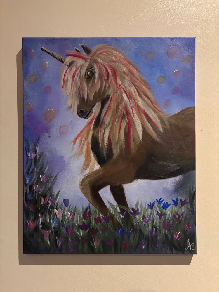 Unicorn painting 16 x 20 inch