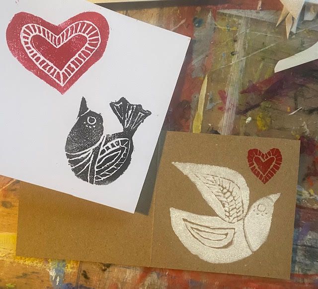 Hand Printed Gift Card Workshop