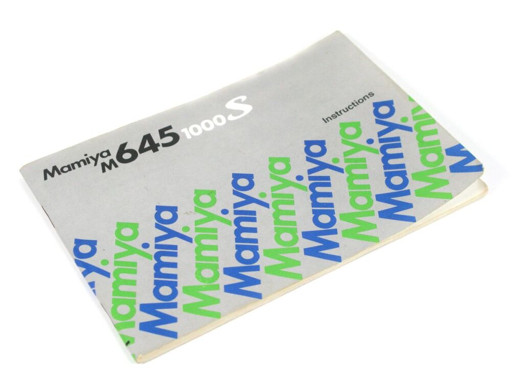 Mamiya M645 1000s Instructions