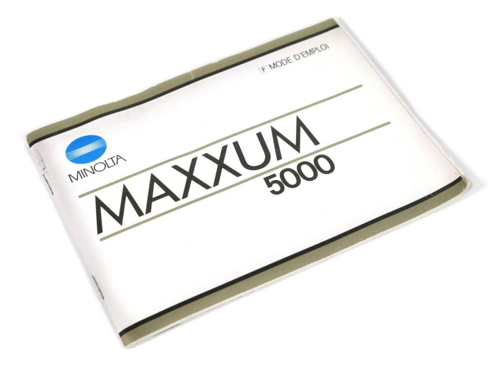 Minolta Maxxum 5000 Instruction Manual