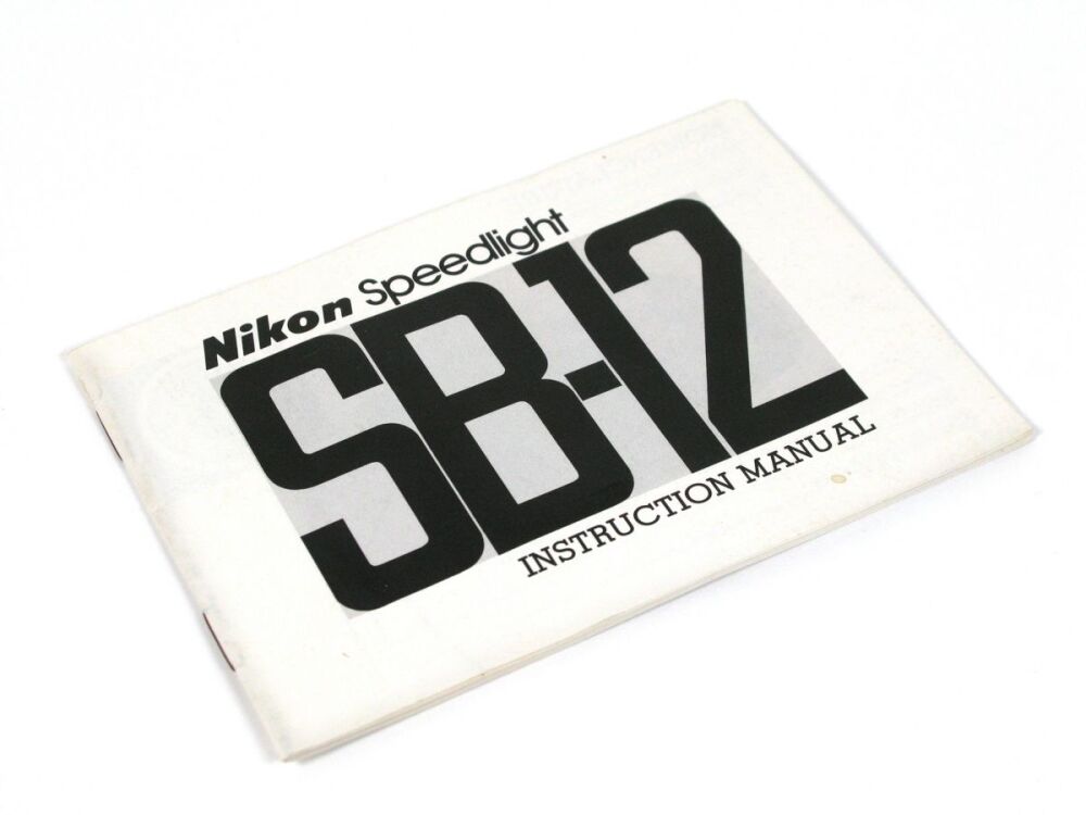 Nikon Speedlight SB-12 Instruction Manual