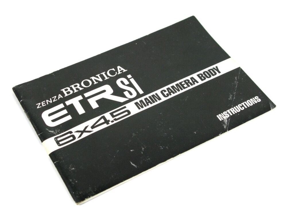 Zenza Bronica ETRSi 6x4.5 Main Camera Body Instructions